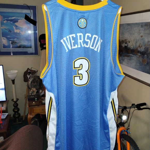 Allen Iverson Denver Nuggets Adidas basketball jersey size 4XL - Picture 9 of 9
